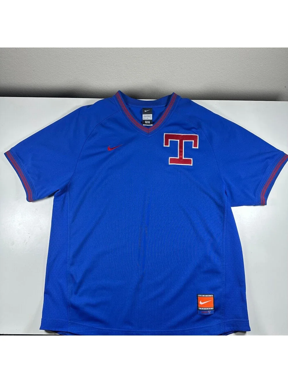 Nike Texas Rangers V neck Jersey XL